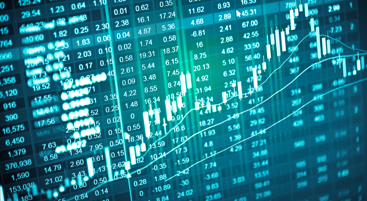 Stock chart going up