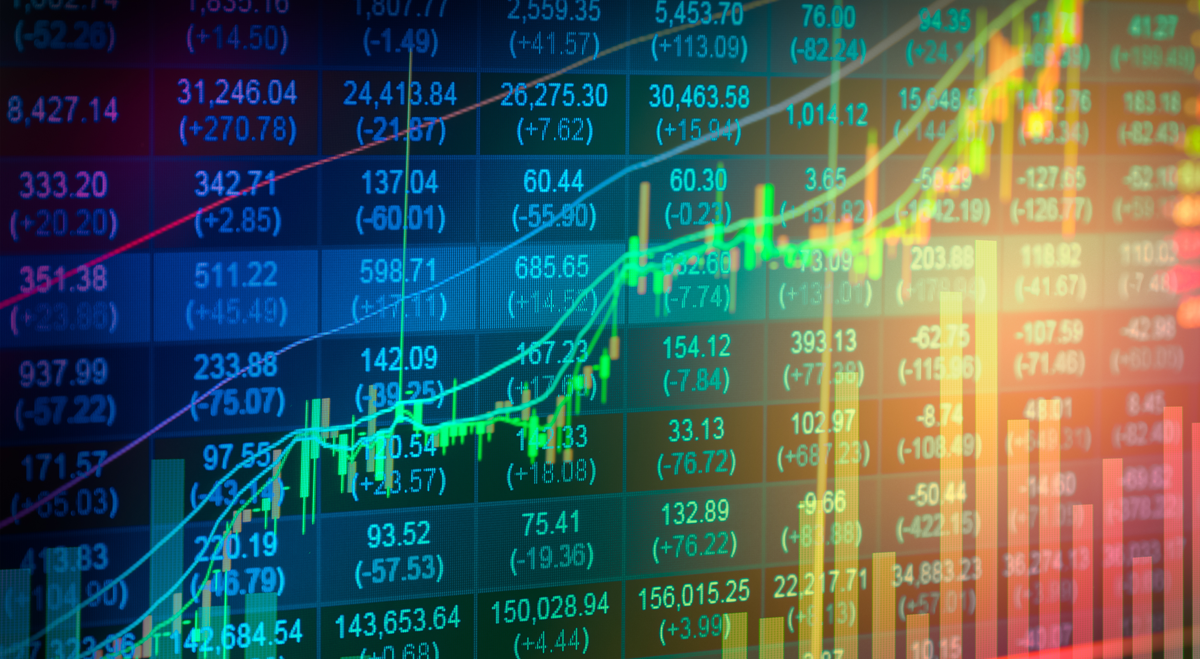 Stock chart going up