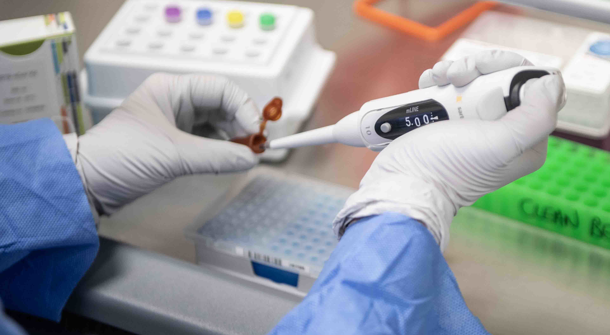 Medical research testing sample