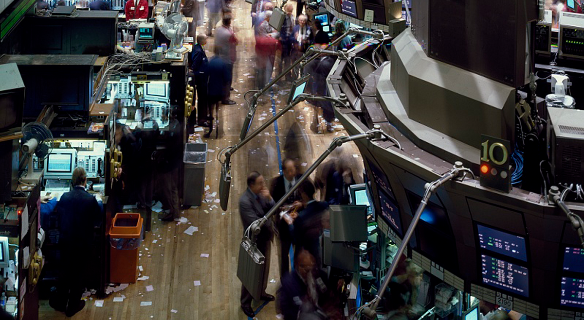 Trading floor of the New York stock exchange